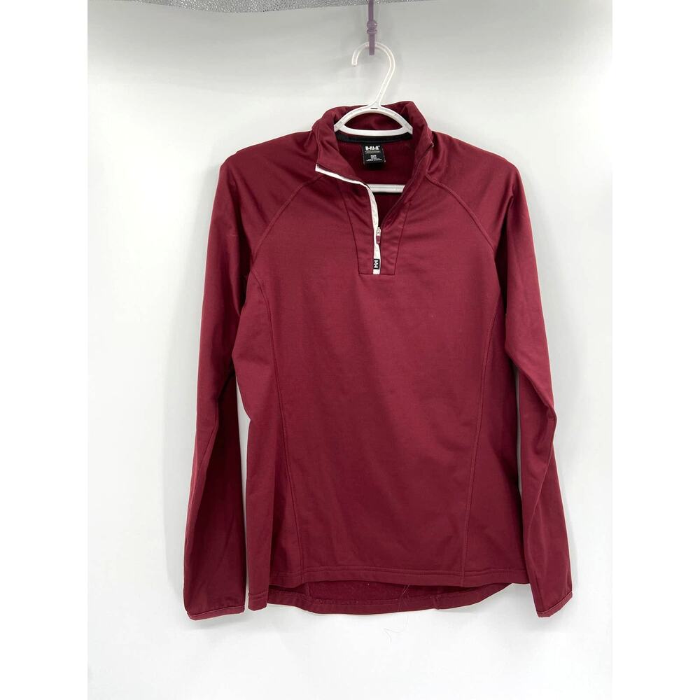 Helly Hansen Phantom 1/2 Zip Mid Layer Sweater Size M Maroon‎ Red